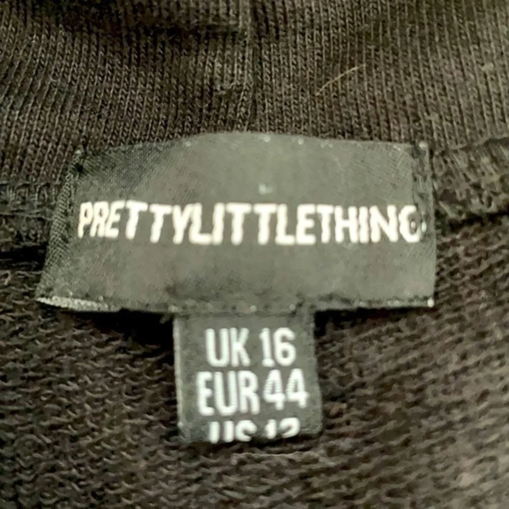 PRETTY LITTLE THING |  “ANTI SOCIAL” Orange & Black Hooded Sweatshirt